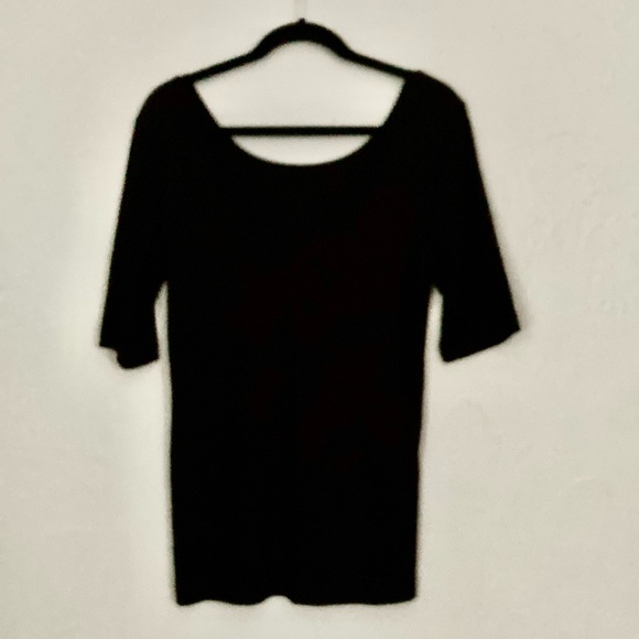 Time & Tru, Large Black Knit Top - Picture 5 of 5